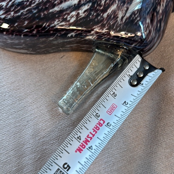 Glass High-Heeled Boot Vase Green Buckle Boot Tall cavalier glass - Picture 12 of 13